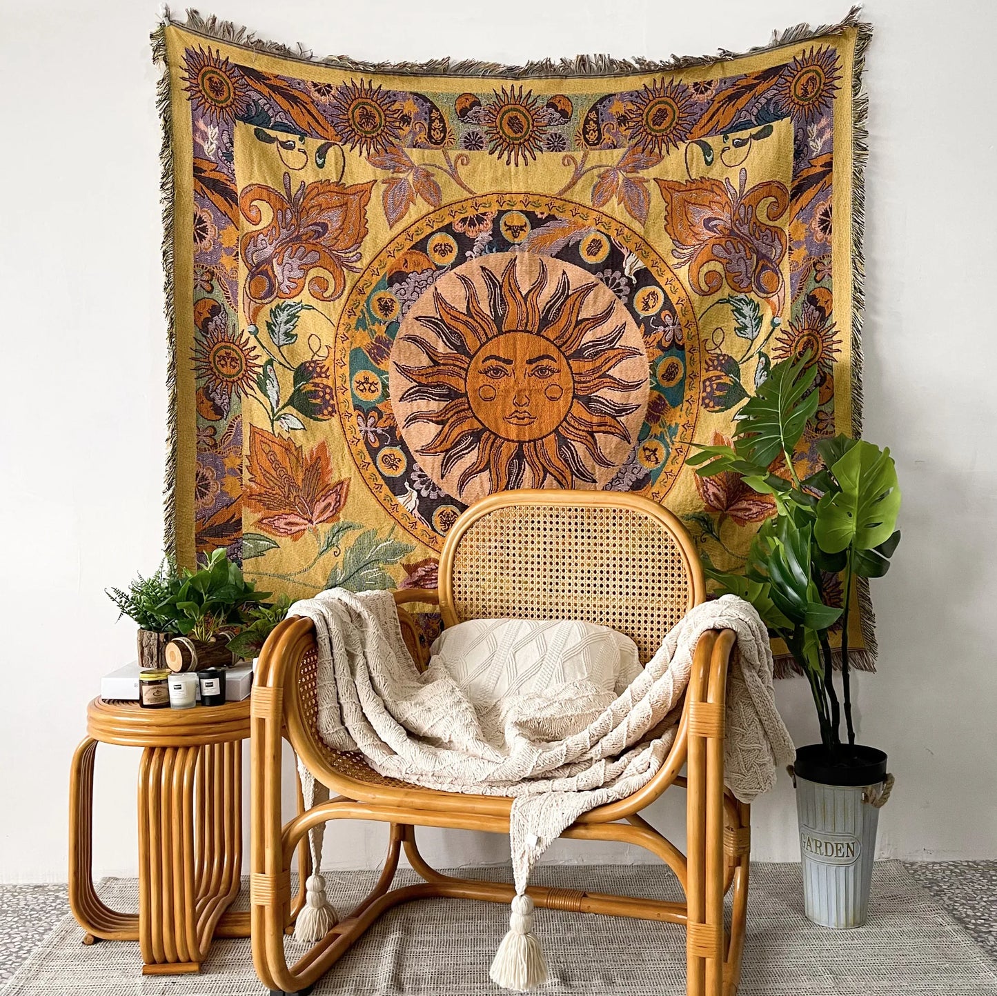 Boho Decorative Throw Blanket - Eyes Eyes Eyes