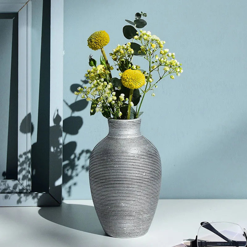 Ceramic Vase For Home Decor Nordic Flower Pot Home Living Room Decoration Boho