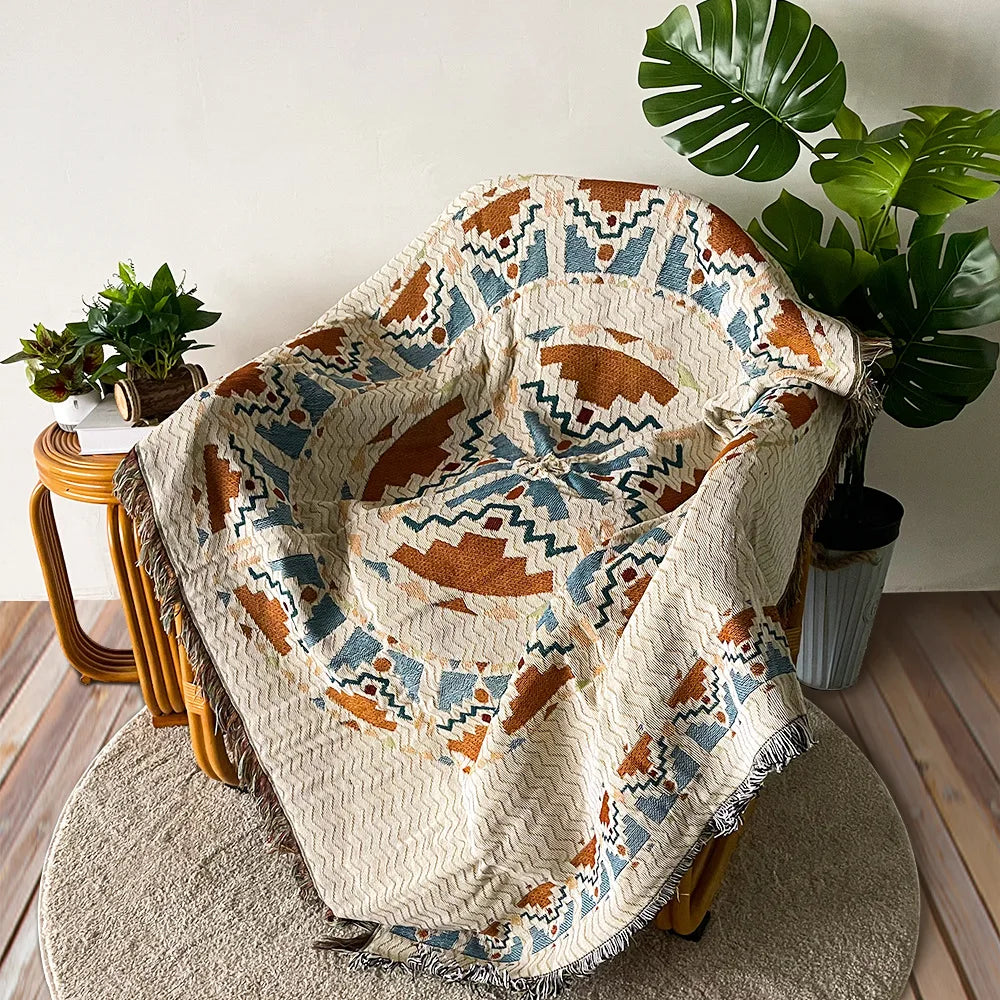 Boho Decorative Throw Blanket - Eyes Eyes Eyes