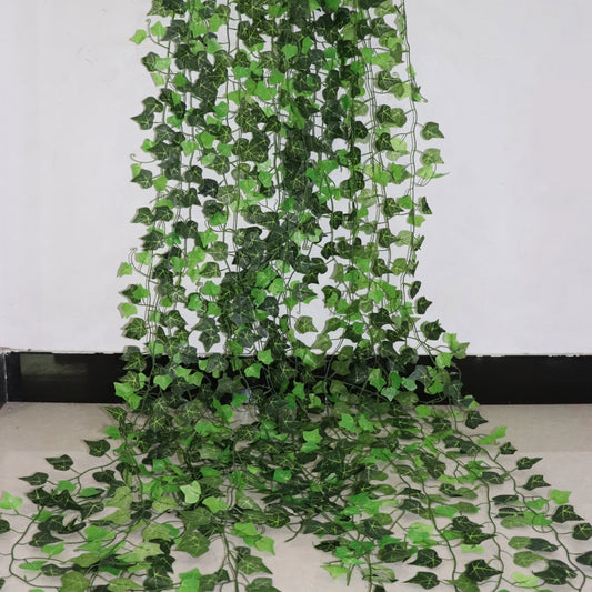Artificial Ivy Leaf Garland – 2.4m Green Vine Foliage