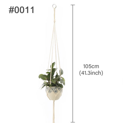 🌿 Handmade Macrame Plant Hanger – Boho Hanging Planter Basket for Indoor & Outdoor Decor