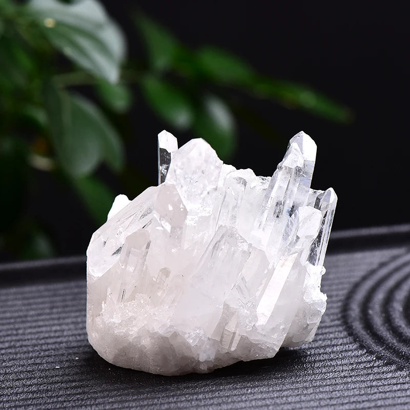 Natural White Quartz Crystal Cluster – Healing Reiki Stone for Home Decor