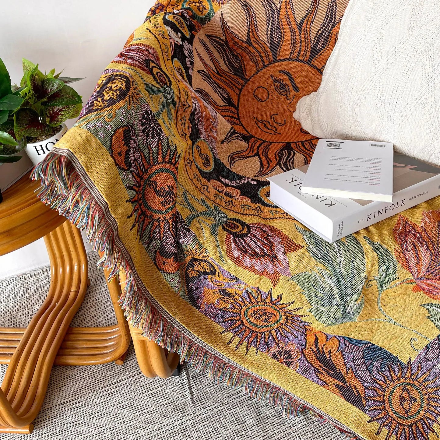 Boho Decorative Throw Blanket - Eyes Eyes Eyes