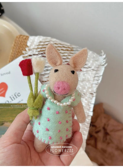 Wool Felt Animal Ornaments