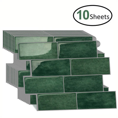 3D Peel and Stick Tile – Waterproof Wall Stickers for Boho Home Decor, Kitchen & Bathroom