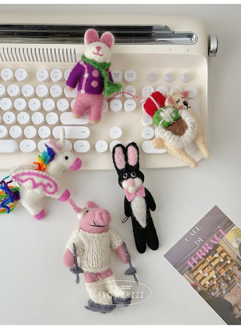 Wool Felt Animal Ornaments