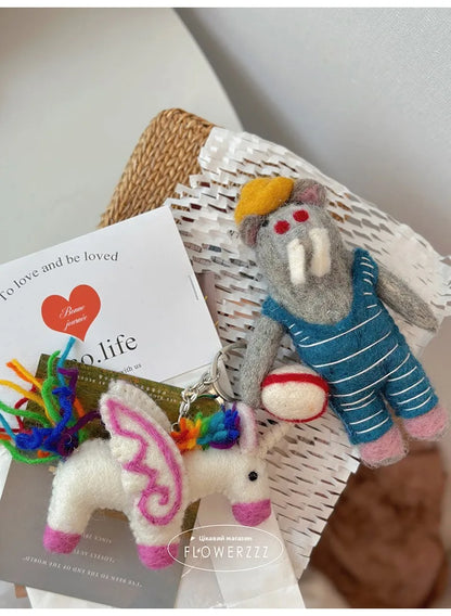 Wool Felt Animal Ornaments