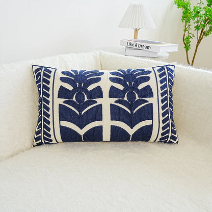 Luxury European-Style Embroidered Cushion Cover – Rich Detailing for Boho Home Decor