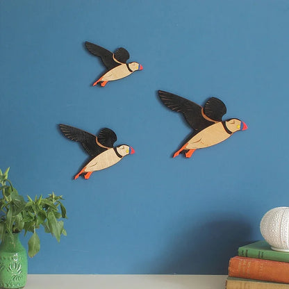 3-Piece Wooden Bird Wall Decor Set – Patterned Boho Home Decor for Indoors & Outdoors Bird Lover Gift for Birder