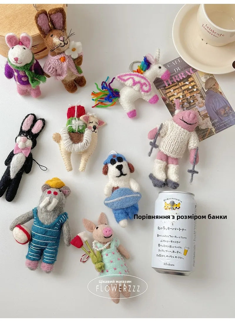 Wool Felt Animal Ornaments