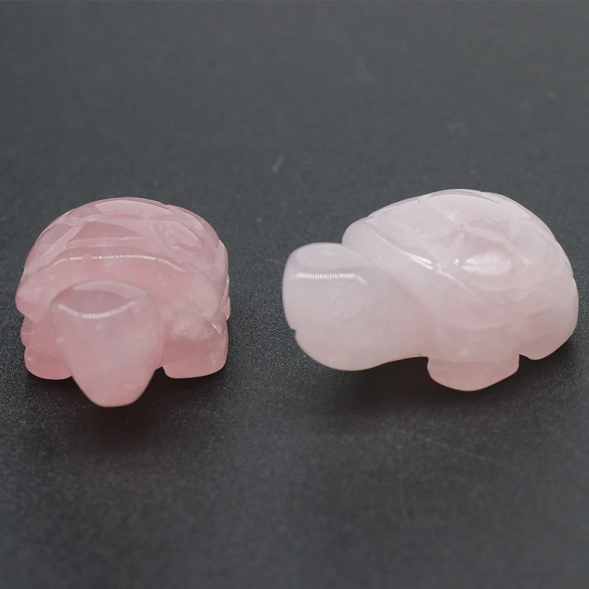 Mini Natural Gemstone Turtle Figurine – Hand-Carved Crystal Animal for Chakra Healing & Boho Home Decor