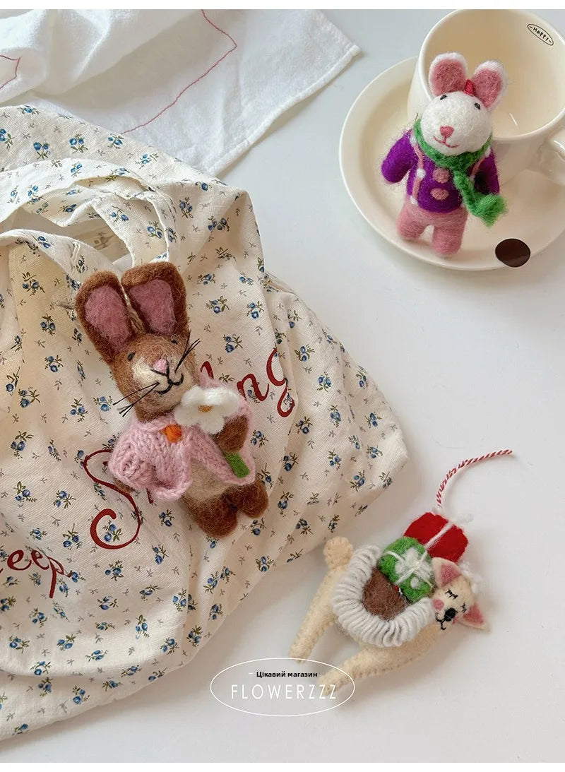 Wool Felt Animal Ornaments