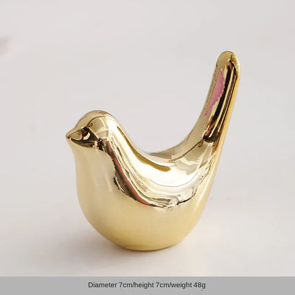 Ceramic Animal Jewelry Holder – Boho Home Decor Trinket Organizer - Rabbit