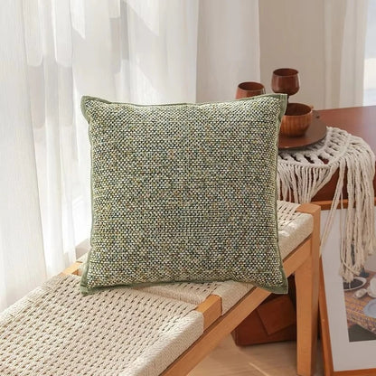 Embroidered Floral Throw Pillow Cover – Boho Decorative Cushion Cover for Sofa, Bed, or Chair | Housewarming Gift