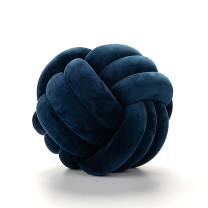 Knot Ball Throw Pillow – Soft Plush Cushion for Kids & Adults Boho Home Decor