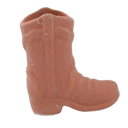 Ceramic Match Holder With Striker Cowboy Boot Shaped Boho Style Jar Fireplace Home Decor Container