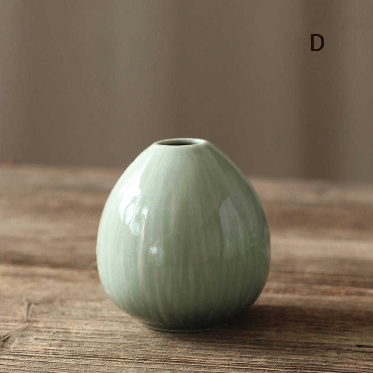 simple ceramic vase teal decoration, living room home dining table decor, hydroponic plant small vase boho home decor