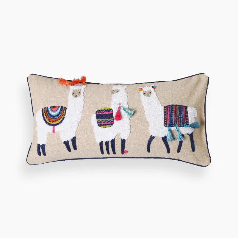 Boho Home Decor Cotton Pillowcase – Decorative Bohemian Sofa Cushion Cover for Living Room