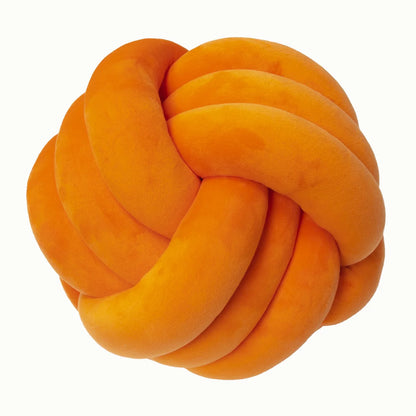 Knot Ball Throw Pillow – Soft Plush Cushion for Kids & Adults Boho Home Decor