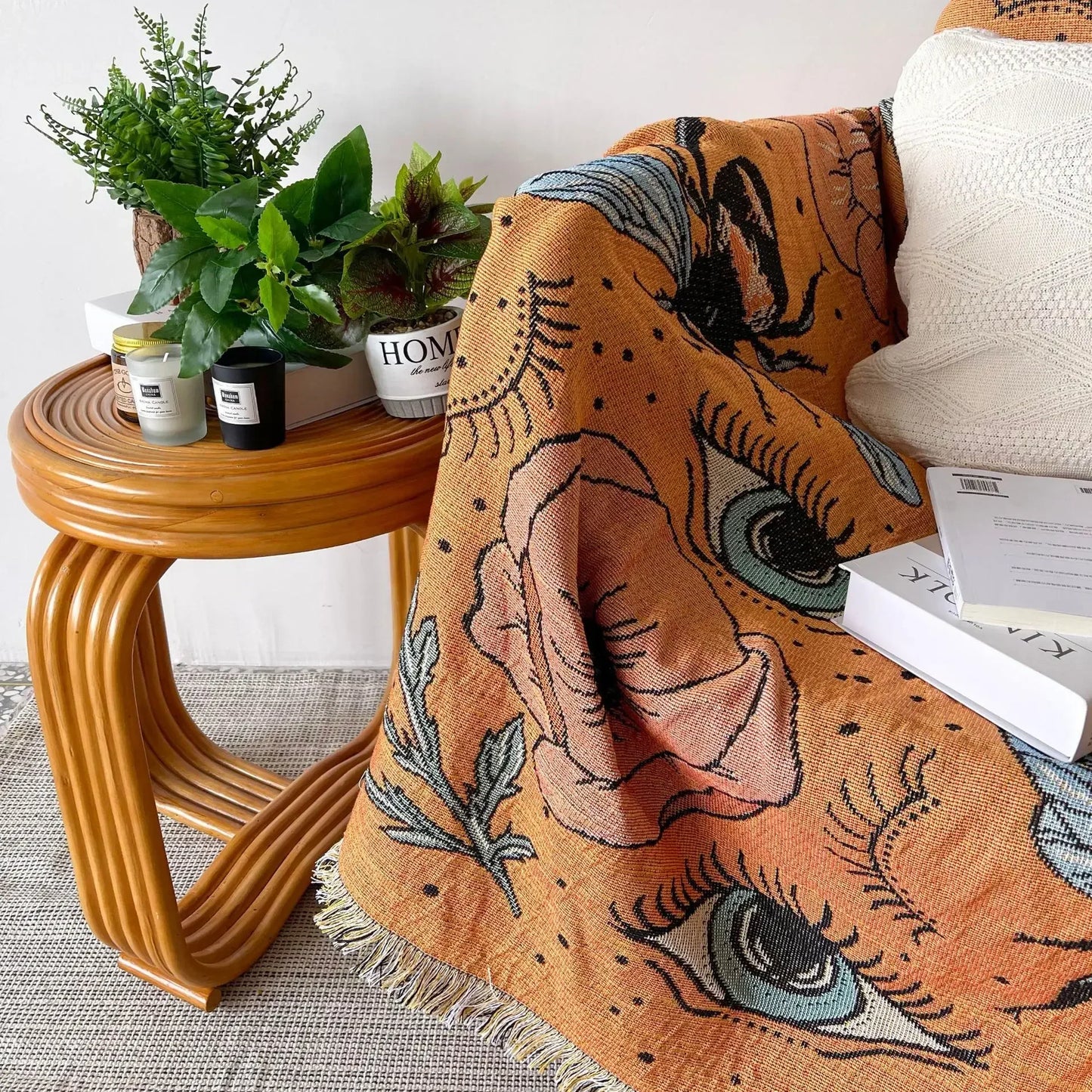 Boho Decorative Throw Blanket - Eyes Eyes Eyes