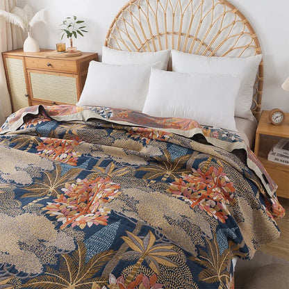 Double-Sided Cotton Lightweight Blanket