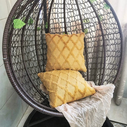 Plush Wool-Inspired Throw Pillow Cover – Soft Textured Accent for Cozy Boho Spaces