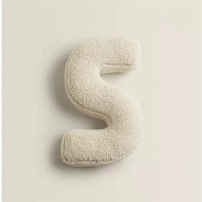 Letter Pillow – Soft Bamboo Fiber Cushion for Boho Home Decor