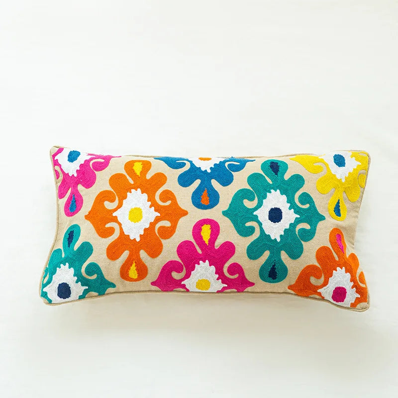 Boho Home Decor Cotton Pillowcase – Decorative Bohemian Sofa Cushion Cover for Living Room