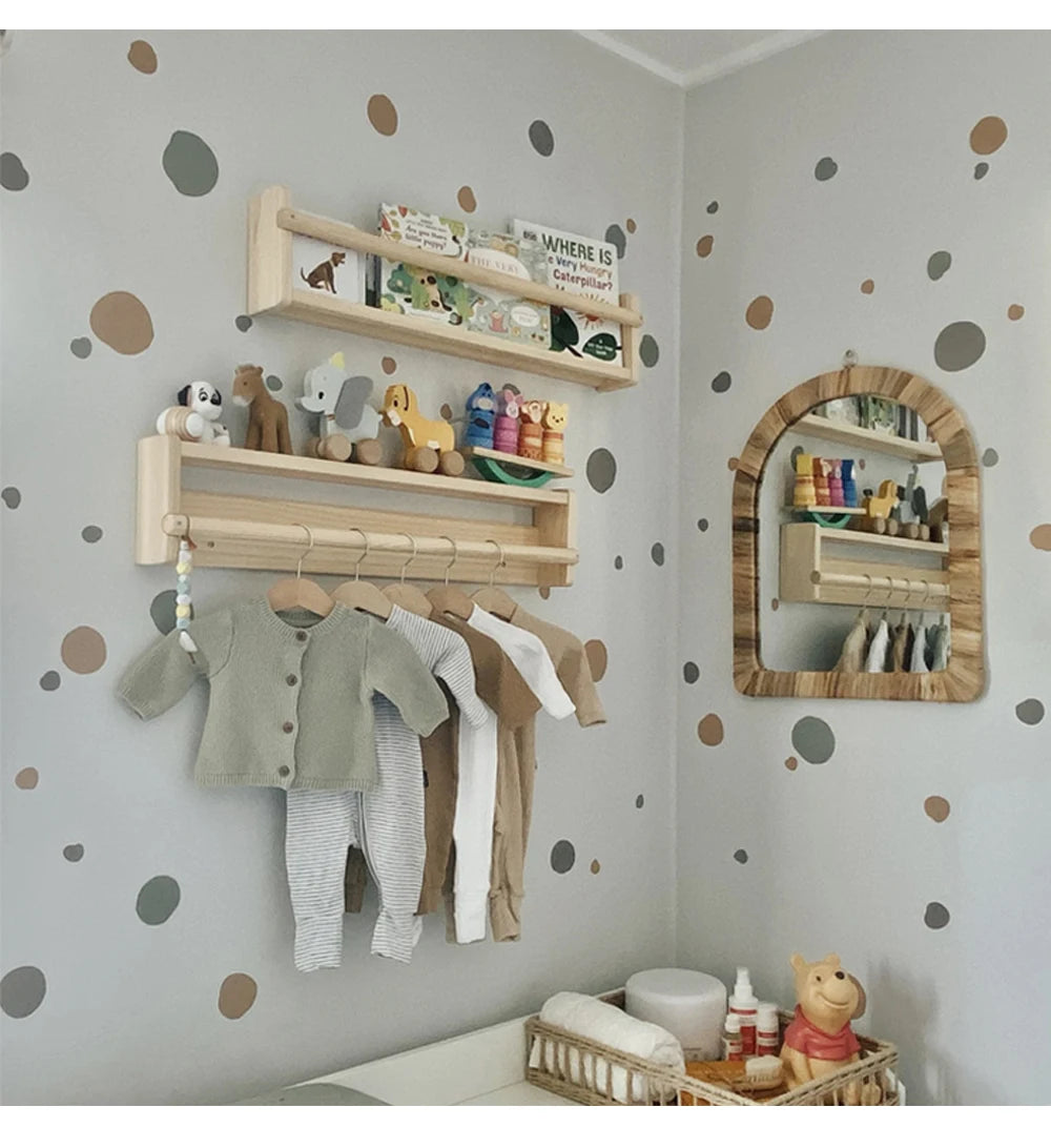 Boho Polka Dot Wall Stickers – Colorful Removable Nursery Decals – My ...