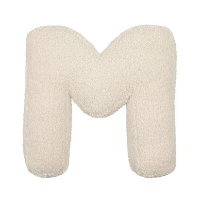 Cozy Lambswool Alphabet Pillow – Plush 3D Letter Cushion for Nursery & Home Décor