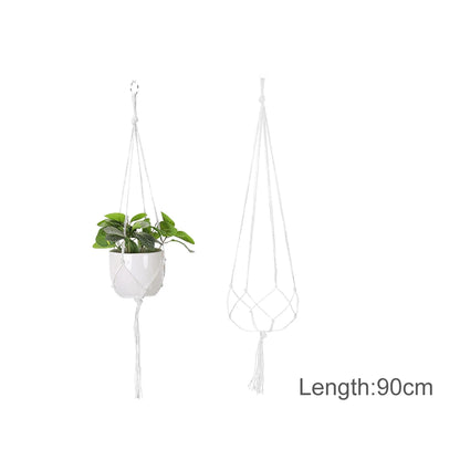 🌿 Handmade Macrame Plant Hanger – Boho Hanging Planter Basket for Indoor & Outdoor Decor