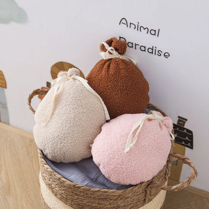 Teddy Velvet Balloon Pillow – Soft Cotton Baby Room Hanging Decor