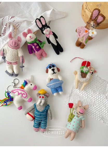 Wool Felt Animal Ornaments