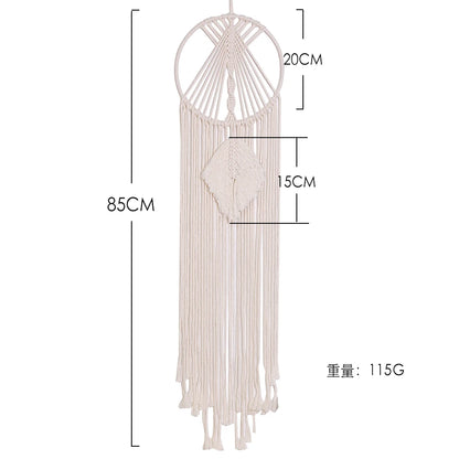 Macrame Dream Catcher Boho Home Decor Moon Star Decoration Macrame Wall Hanging Baby Nordic Room Bedroom Kids Nursery Living Room Dreamcacther