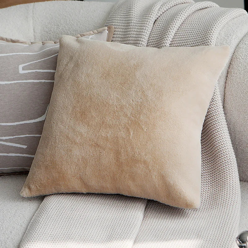 Animal Print Throw Pillow Cover – Light Luxury Embroidered Accent Cushion