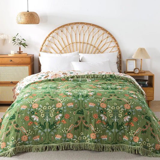Double-Sided Cotton Lightweight Blanket