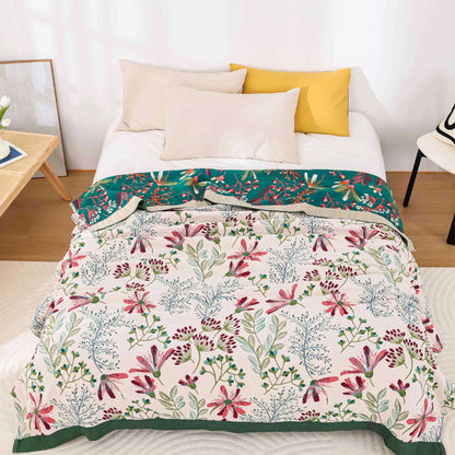 Double-Sided Cotton Lightweight Blanket