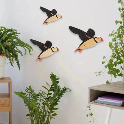 3-Piece Wooden Bird Wall Decor Set – Patterned Boho Home Decor for Indoors & Outdoors Bird Lover Gift for Birder