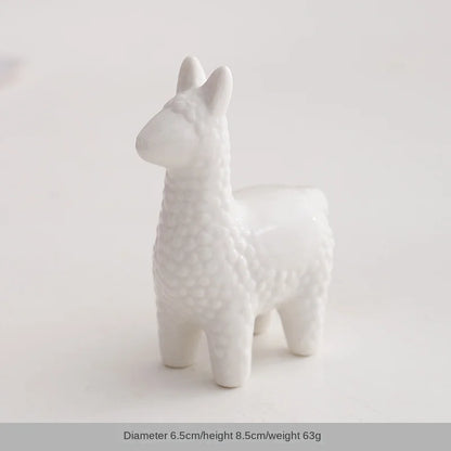 Ceramic Animal Jewelry Holder – Boho Home Decor Trinket Organizer - Rabbit
