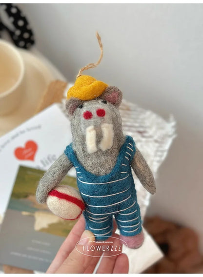 Wool Felt Animal Ornaments