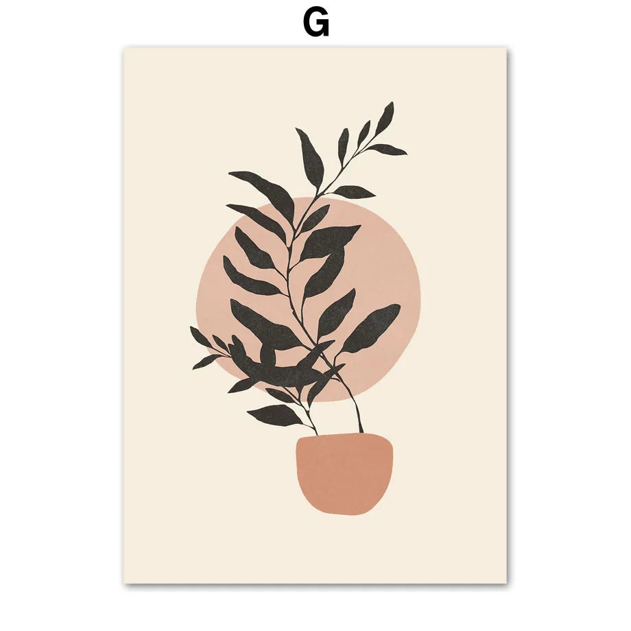 My Boho Home Bohemian Home Decor Plant Potted Print