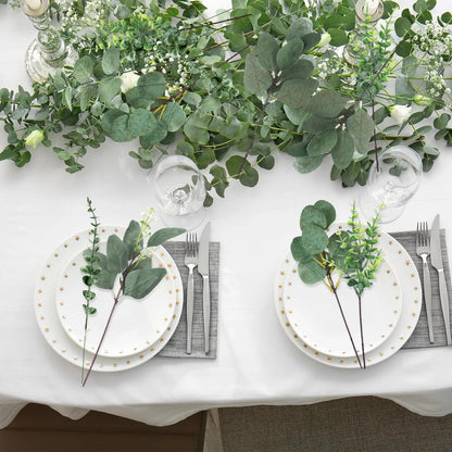 120-Piece Mixed Artificial Eucalyptus Bundle – Boho Home Decor Greenery