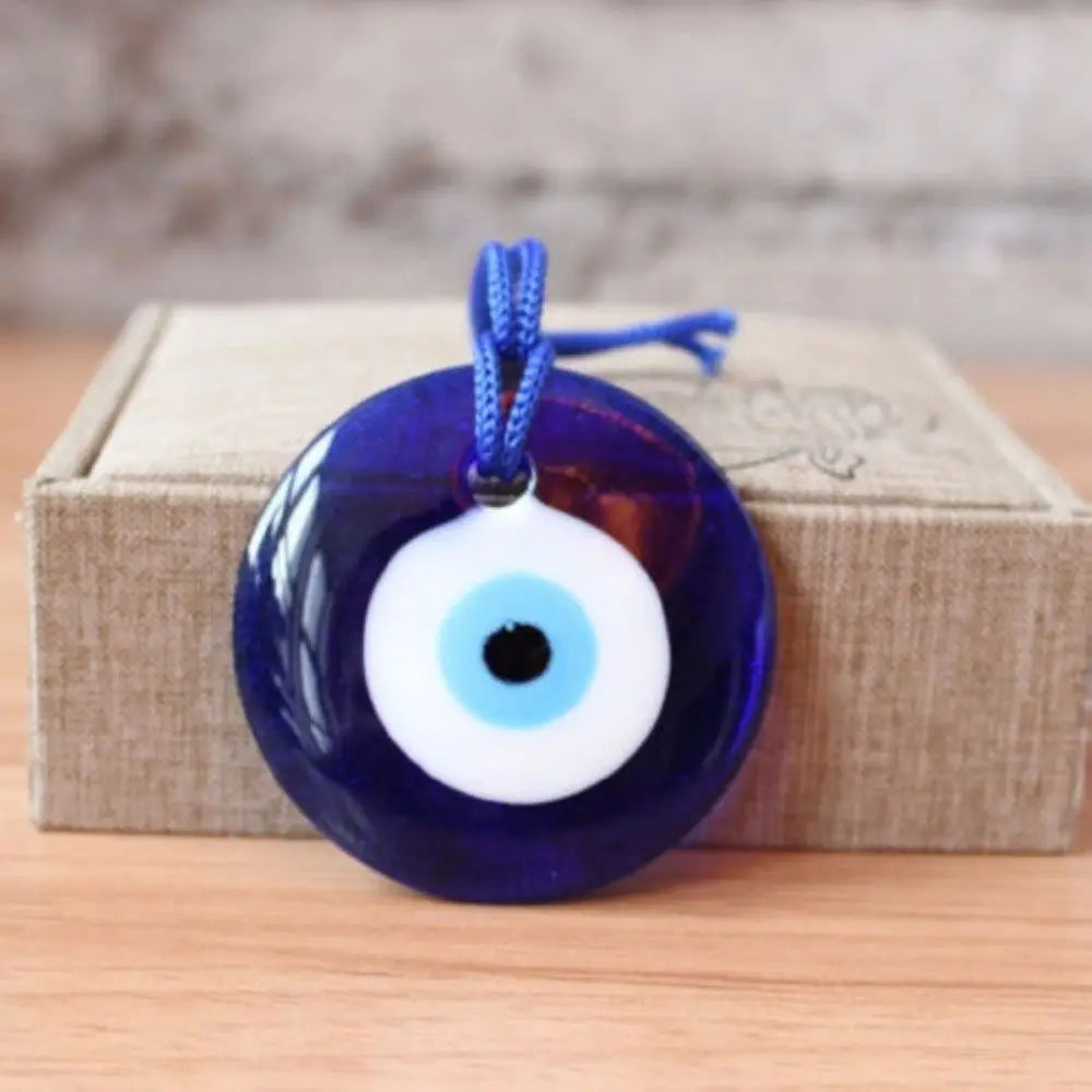 1PC Blue Glass Turkish Greek Evil Eye Charm Pendant Decoration Ornament Car Home Amulet Decor Boho