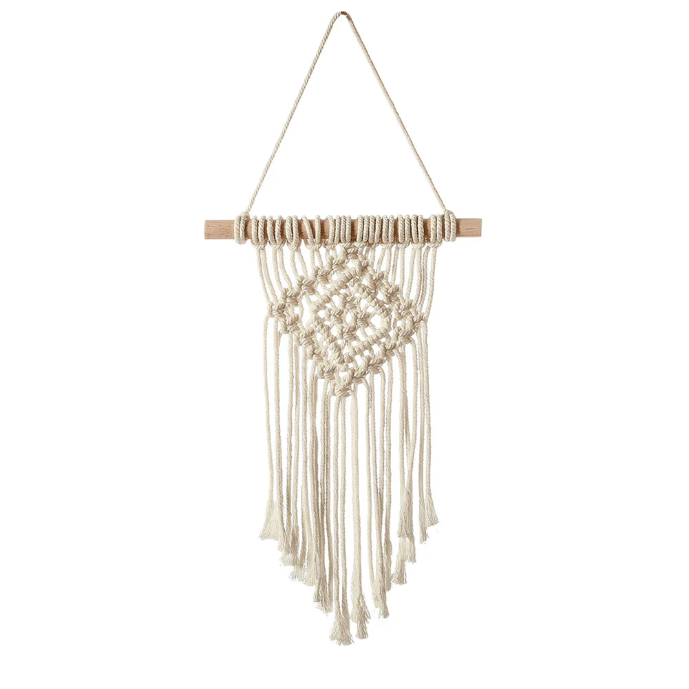 Natural Boho Macrame Wall Hanging – Handwoven Cotton Tapestry for Nursery, Living Room & Bedroom My Boho Home