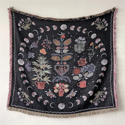 Boho Decorative Throw Blanket - Eyes Eyes Eyes