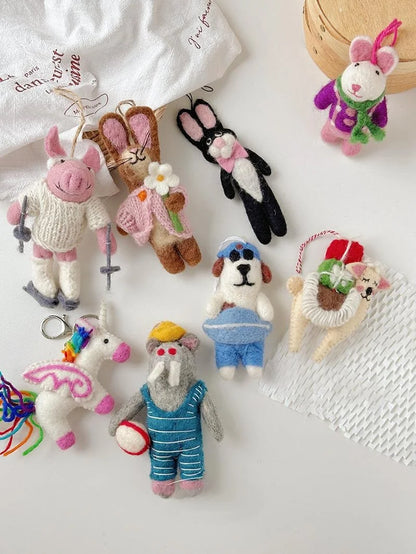 Wool Felt Animal Ornaments