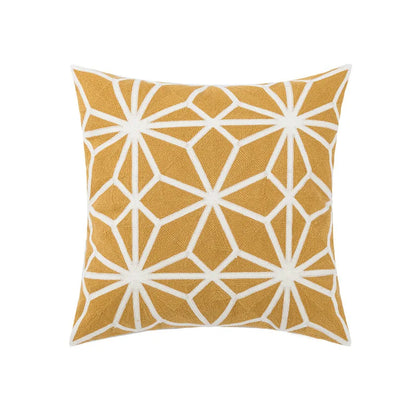 Cozy Embroidered Throw Pillow Cover – Nordic-Inspired Boho Home Decor Accent
