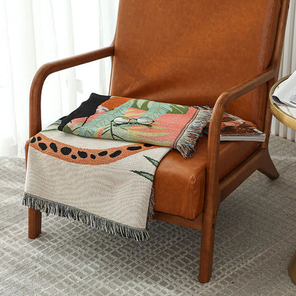 Boho Tassel Throw Blanket