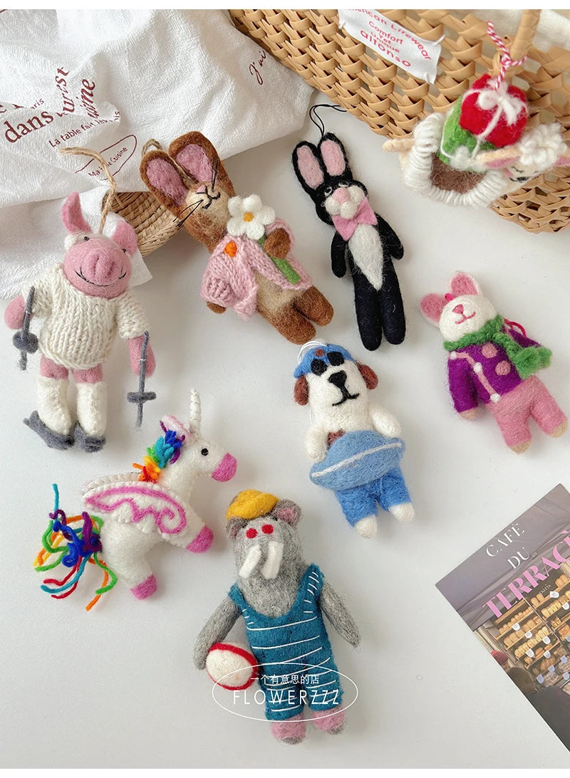 Wool Felt Animal Ornaments