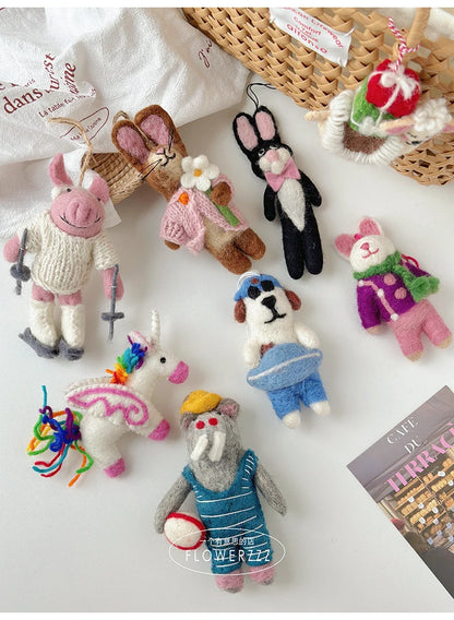 Wool Felt Animal Ornaments